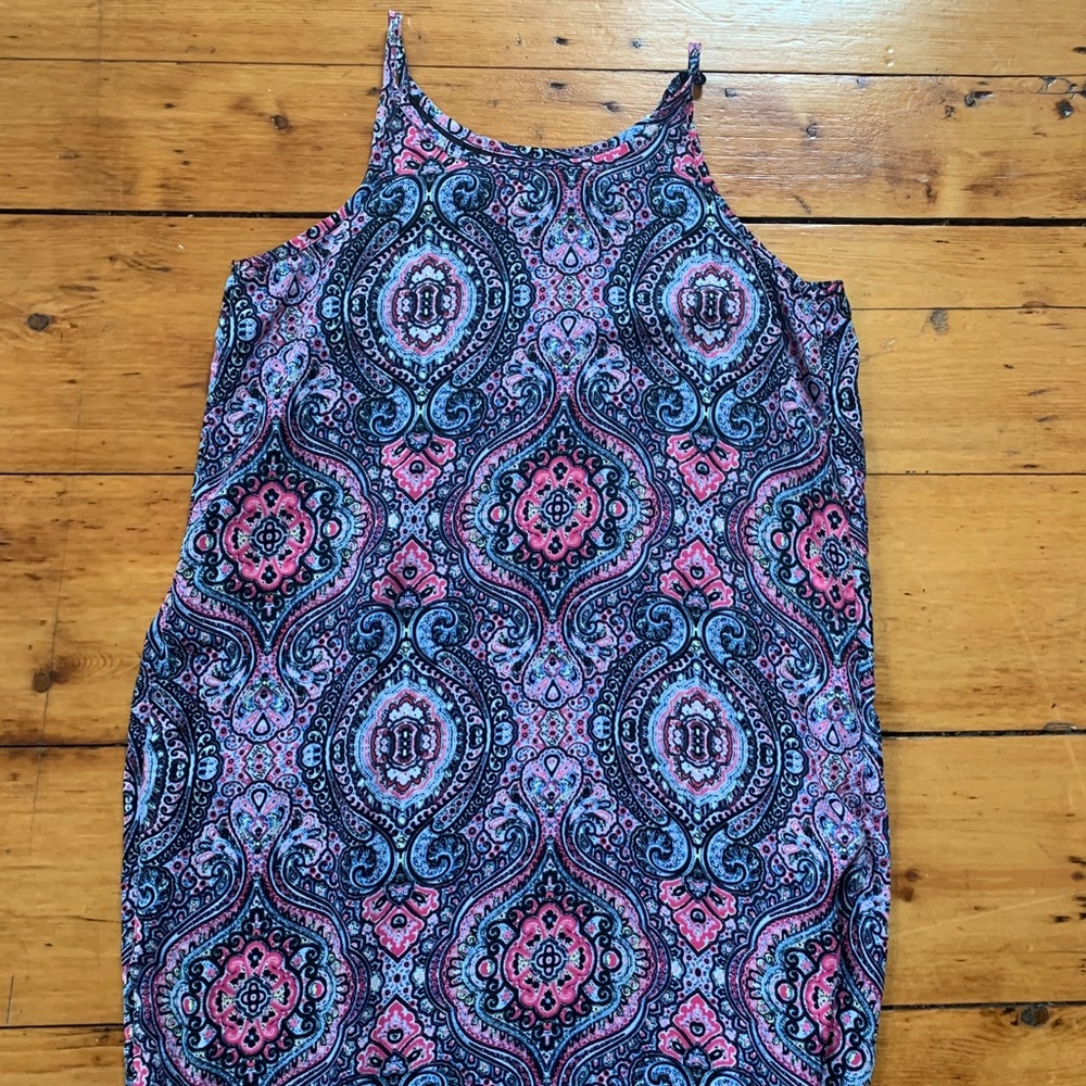 Kaleidoscope heigh-neck swing dress